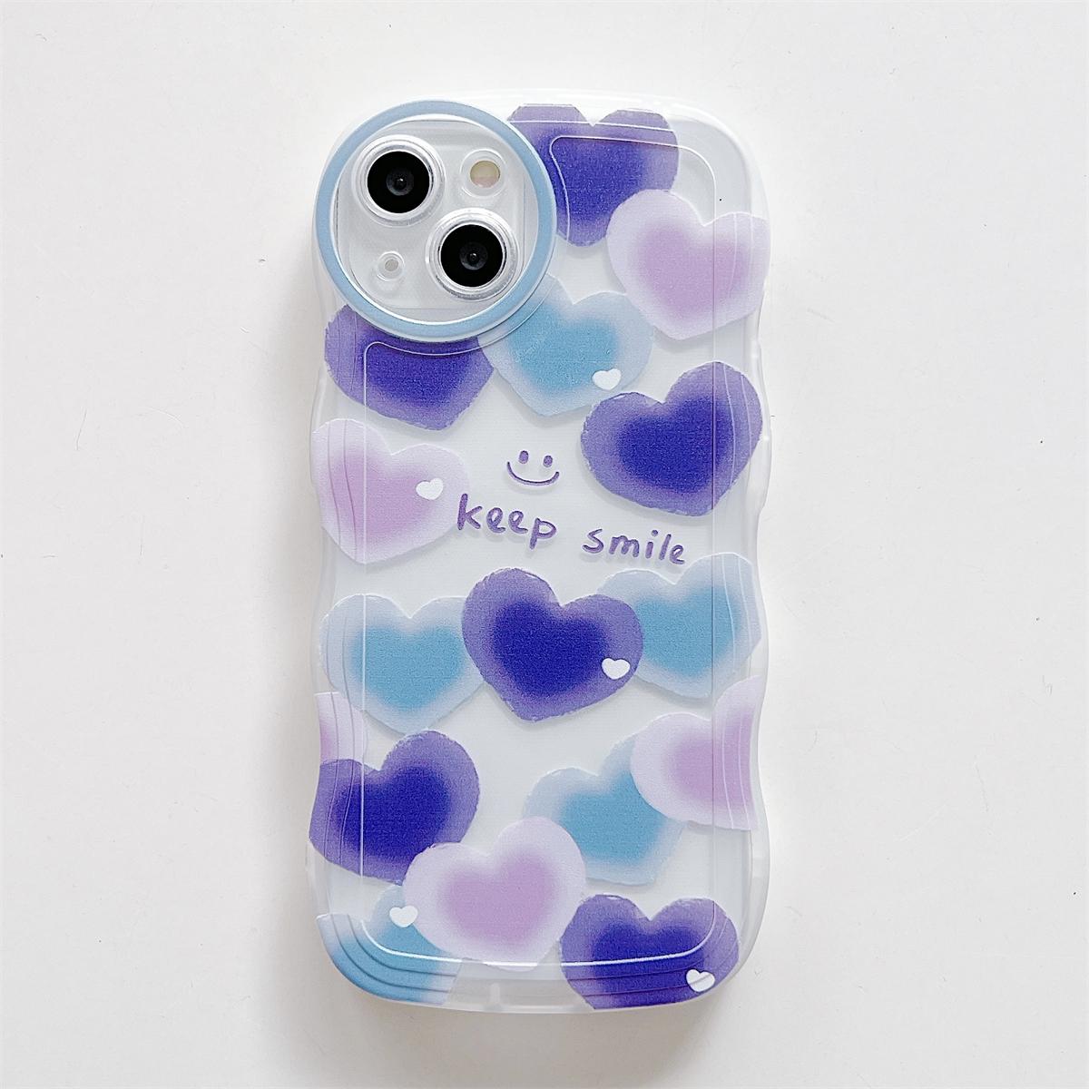 

Красочный узор любви Мягкий чехол из ТПУ Модный чехол для телефона для iPhone Samsung Vivo Xiaomi Oppo Samsung Galaxy S21 FE 5G фиолетовый