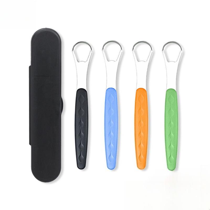 Stainless Steel Tongue Scraper For Bad Breath Removal Portable Oral Cleaning Tool For Fresh Breath And Hygiene