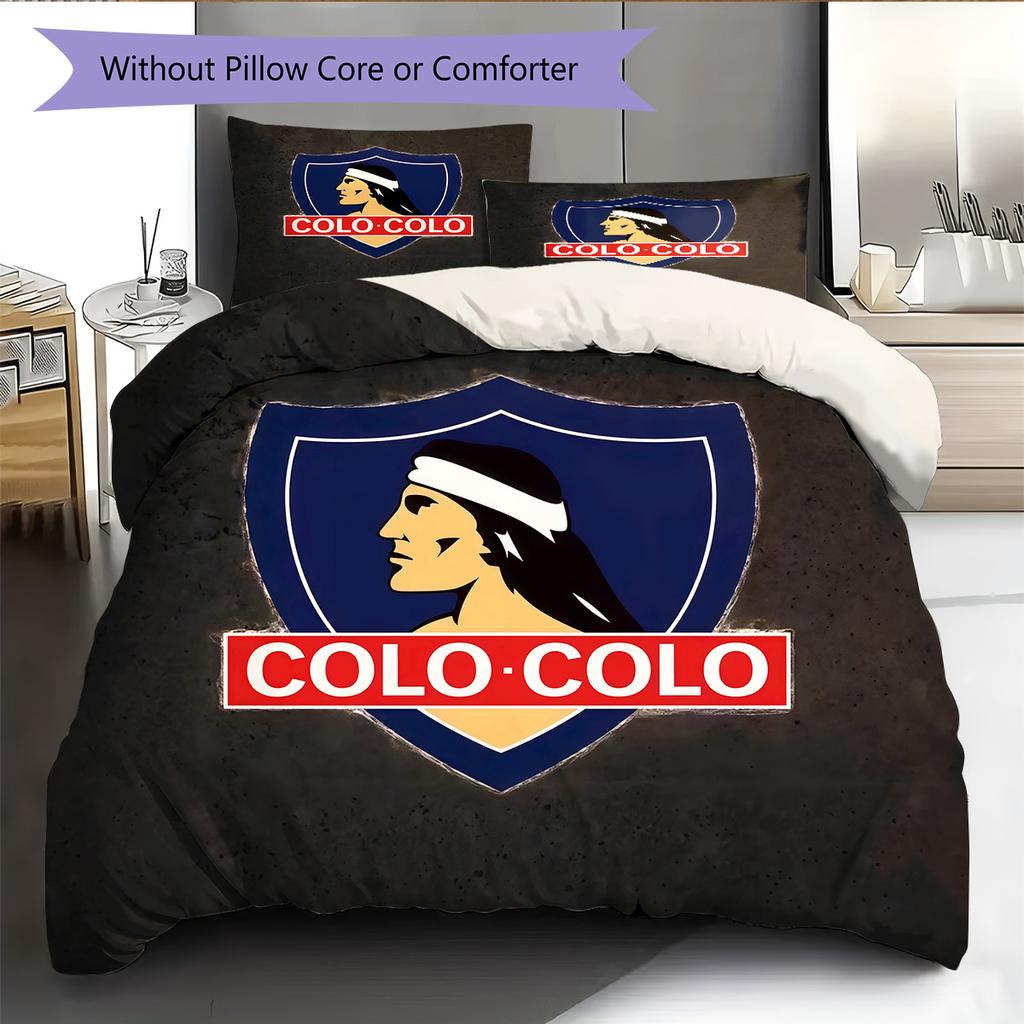 CSD Colo‑Colo Pattern Bedding Quilt Set  Home Decoration  Gift (1 * duvet cover + 2 * pillowcase  without core)