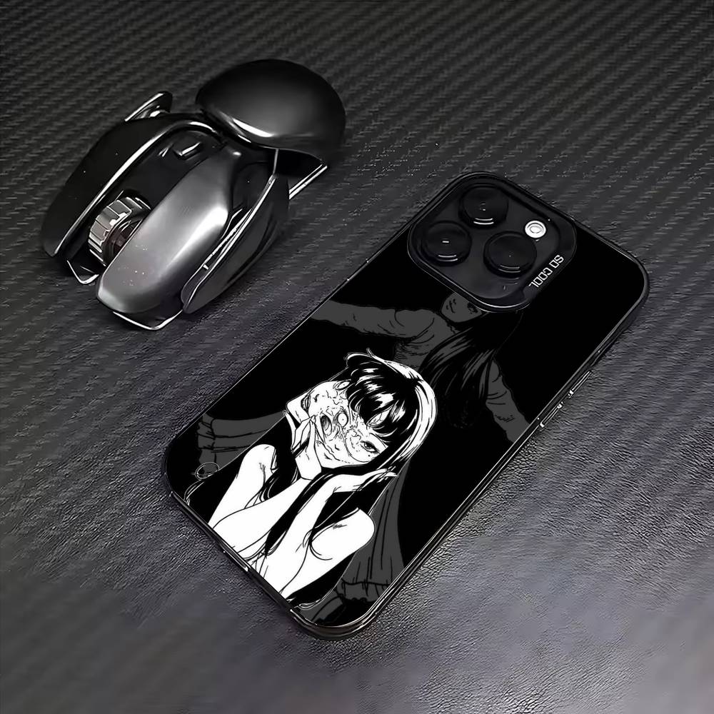 HOT Comics T-Tomie Phone Case For iPhone17,16,15,14,13,12,11 Plus,Pro Max Colored Silver Plated Inside Cover