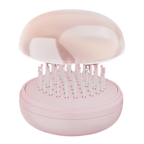 

Retractable Self-Cleaning Hair Brush Scalp Massage Anti-static Air Cushion Comb Portable Women Fluffy Hair Detangling Styling Brush рожевий