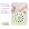 60-Minuten Visueller Timer für Kinder, Klassenzimmer- und Küchen-Countdown-Timer, Schreibtisch-Timer zum Lernen, Regenbogen-Druck Kinder Zeitmanagement-Tool (Rosa)