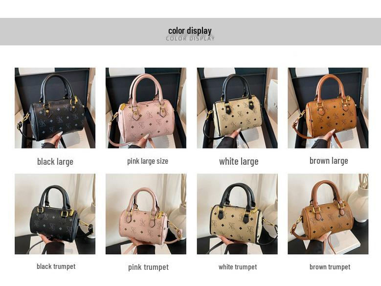 Damen Retro Luxuriöse Boston Schulter- und Crossbody Kissen-Tasche