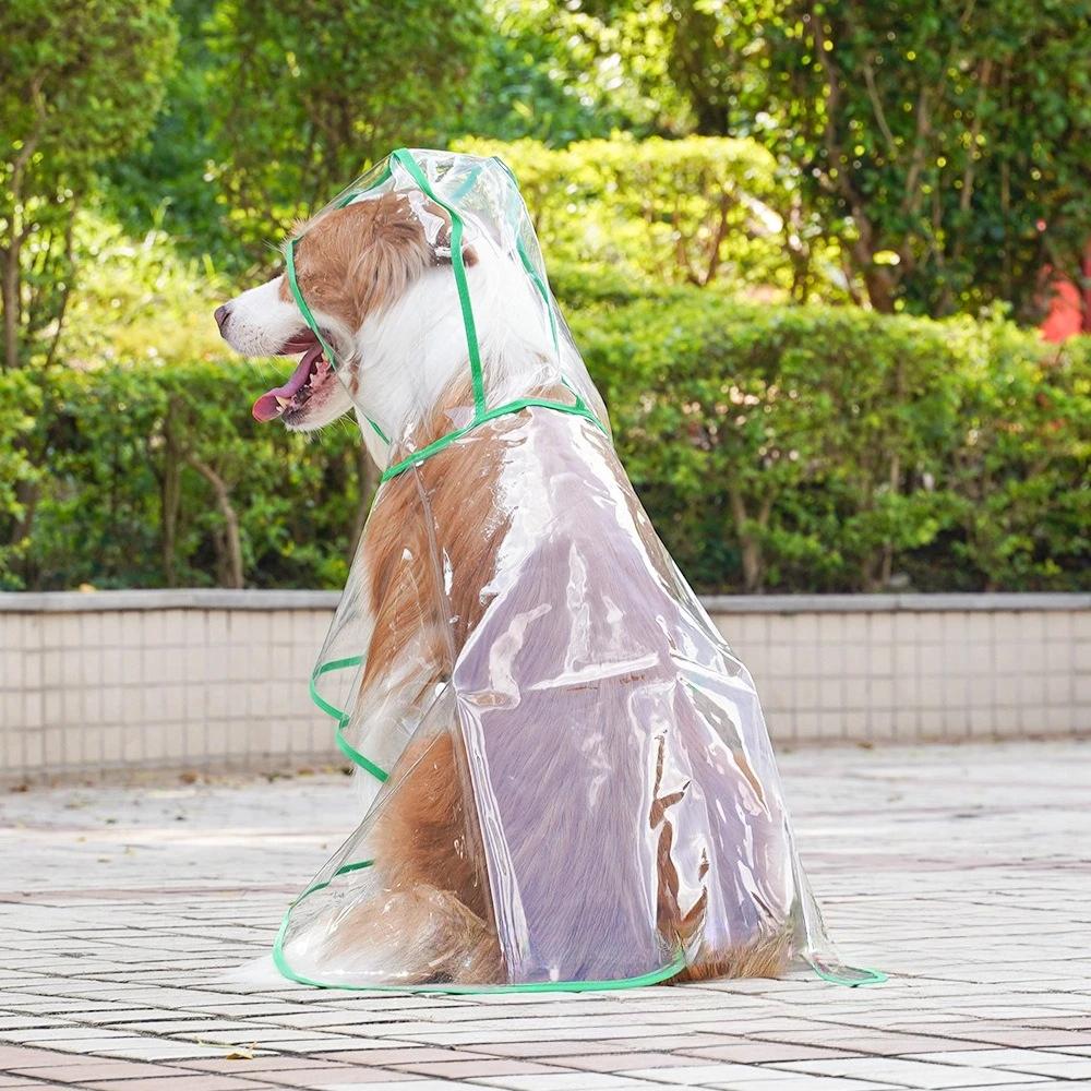 Dog Raincoat Transparent Pet Raincoat Comprehensive Pet Raining Coat Bite Pet Rain Poncho for Golden Retriever Samoyed Schnauzer