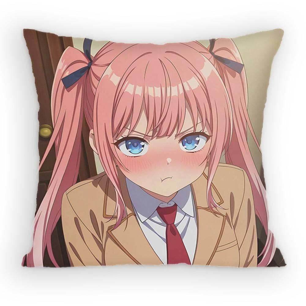 Tune In To The Midnight Heart Himekawa Nene Pillow Case Sofa Living Room for Bedroom Cushion Square Cushion Nap Time