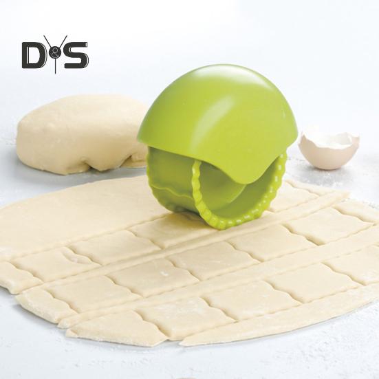 גלגל חיתוך בצק מטבח חותך בצק עגול מהדק בצק פיצה חותכן בצק עוגיות חותמת בצק פאי גלגל בצק וחותך