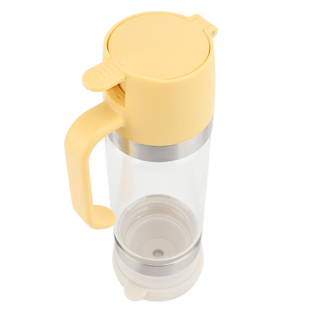 Honey Dispenser 350ml Clear Glass Syrup Dispenser with Handle Prevent Dripping Honey Container for Coffee Shops Restaurants Home