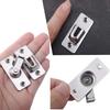 Door Lock Guard Latch Bolt 90 Degree Stainless Steel Toggle Latch Sliding Barn Door Lock Wine Cabinet Closet Right Angle Lock