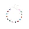 New Accessories, Bohemian Color Vintage Devil's Eye Necklace Bracelet Ankle Set