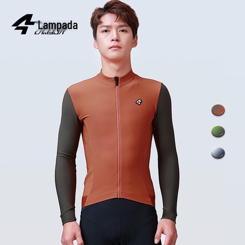 

Мужская флисовая веломайка Lampa: Теплый, с длинным рукавом, для осени/зимы M