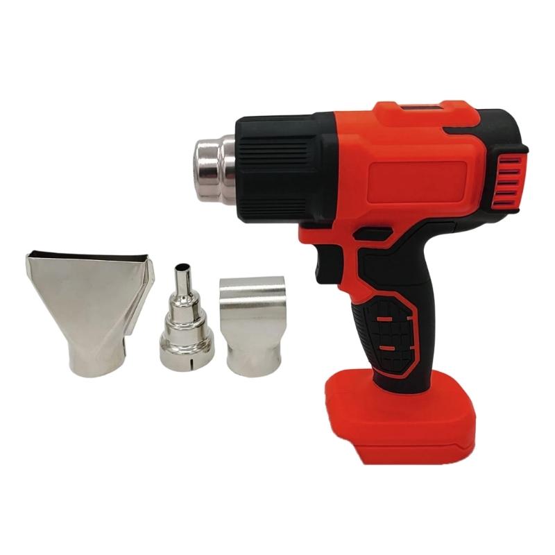 Multipurpose Cordless Heat Guns for Crafts Compatibles with 18V Battery Features LCD Digital Display and Safety Switches