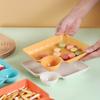 Multi-purpose French Fries Ketchup Holder Dumpling Plate With Vinegar Plate Snack Dish 2-Grid Spices Dish Dumplings Dessert