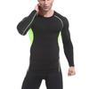 Men's Outdoor Pro Basketball Compression Tights & Quick-Drying Long-Sleeve Sports Shirt
