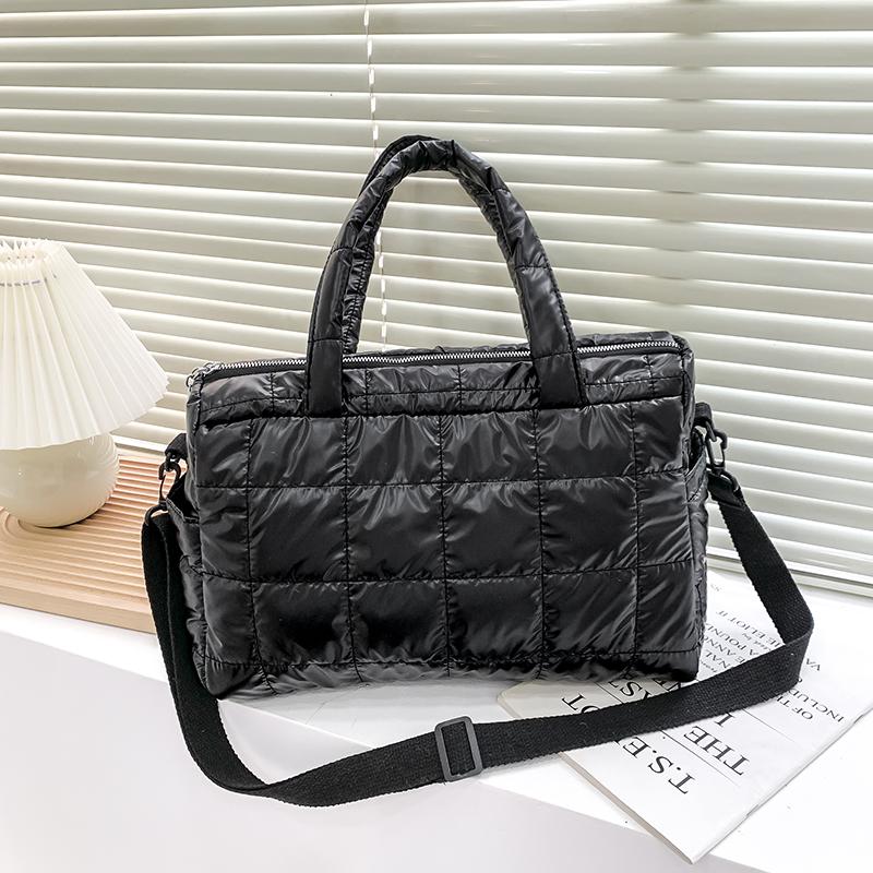 Borsa a tracolla da donna Warm Space Borse a tracolla femminili trapuntate in nylon ad alta capacità per borse a tracolla da donna