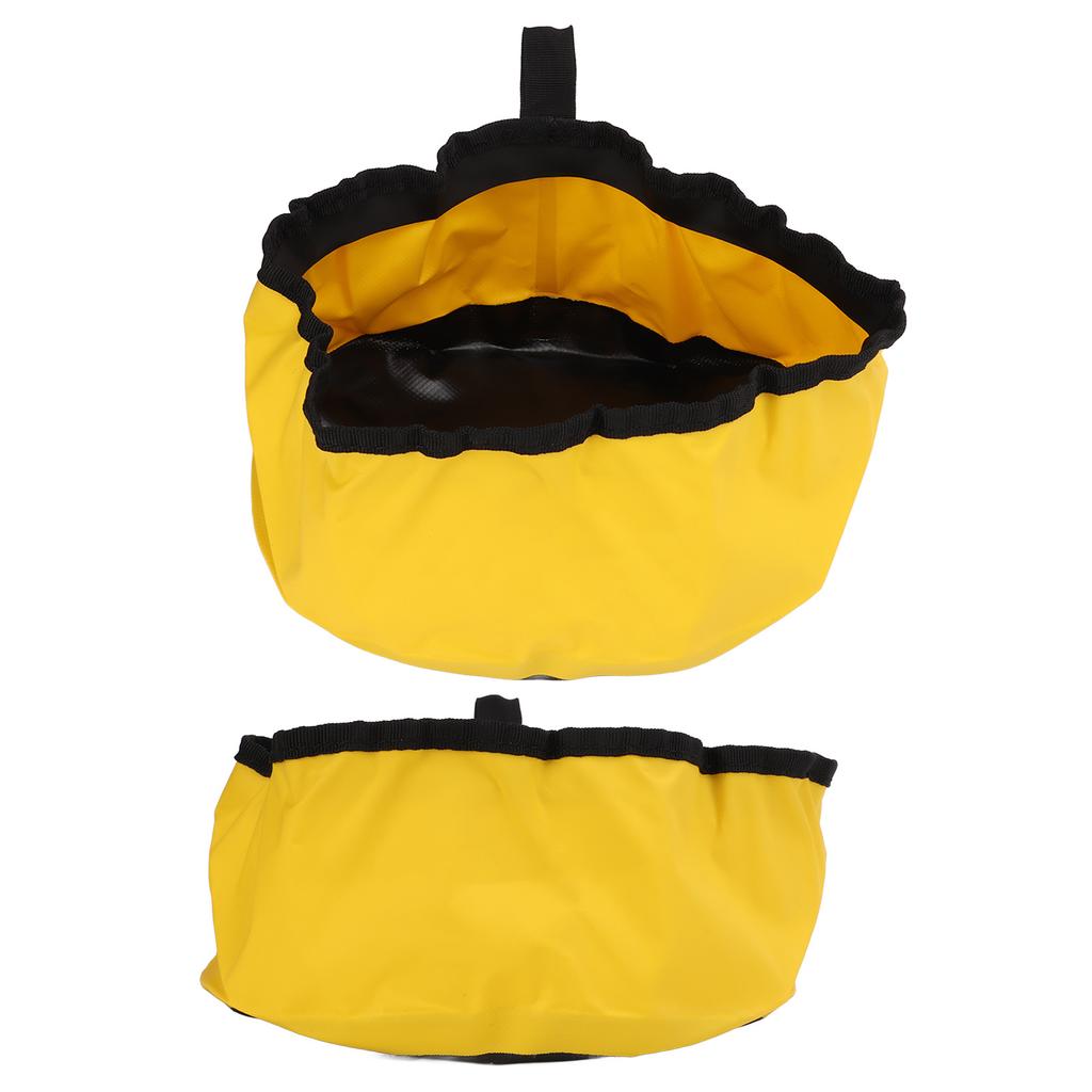 Faltbarer Eimer mit Griff Leichter faltbarer Wasserbehälter Verdicktes PVC Waschbecken für Camping Wandern Angeln