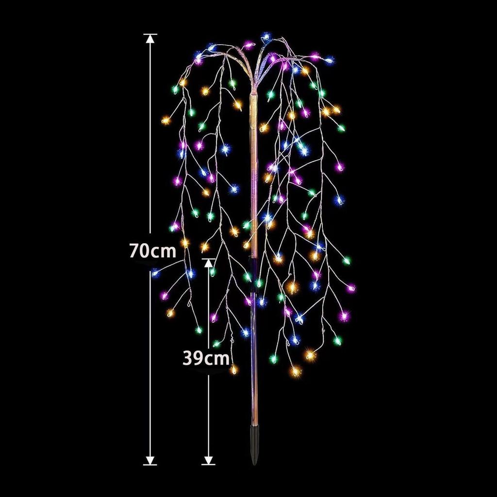 Artificial Tree with Lights Solar Garden Lawn Outdoor 8 Modes LED Pathway