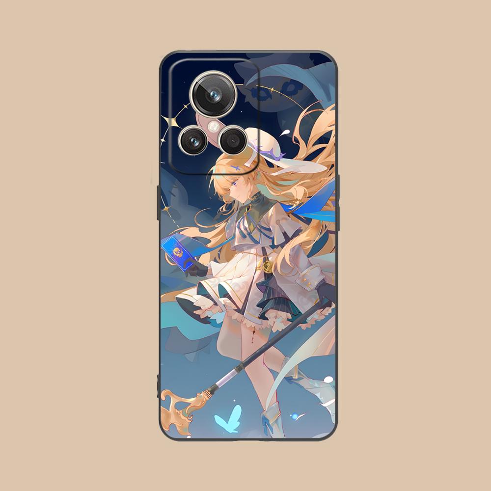 Wuthering Waves Phoebe Handyhülle für Realme 15 14 13 12 11 10 9 Pro Plus T i Lite 5G Bunte Druckabdeckung Smartphone Luxus