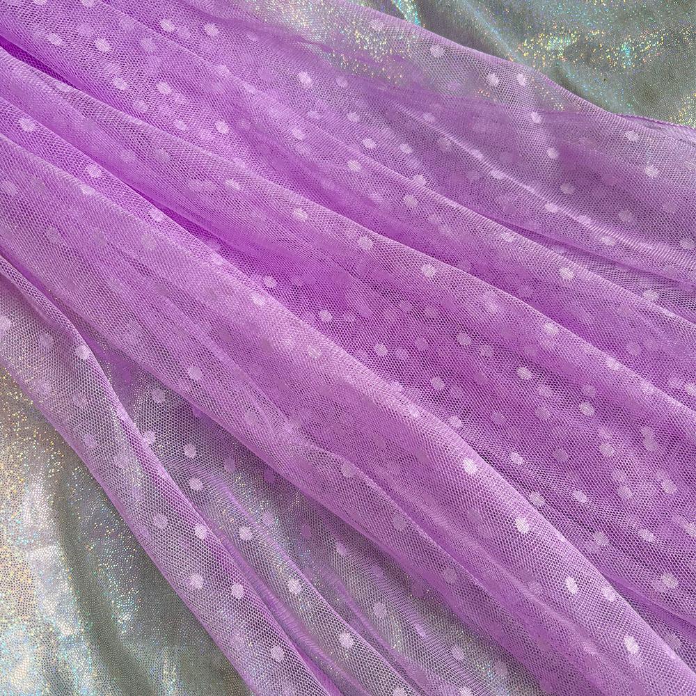 Polka Dot Tulle Mesh Fabric 100x150cm Jacquard Net Cloth for DIY Apparel Women Dress Prom Skirt Handmade Craft Sewing Materials