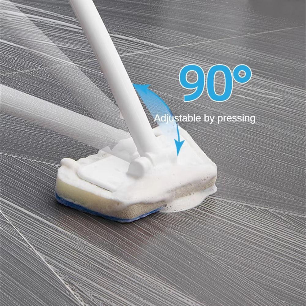 Replacement Head Bathroom Wall Brush Long Handle Bathroom Cleaning Brush  Household Cleaning