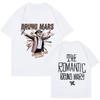 Bruno Mars Print Vintage Tshirt The RoUnisextic Tour Graphic T Shirt Unisex Women Fashion EU Size Short Sleeve Top Clothes