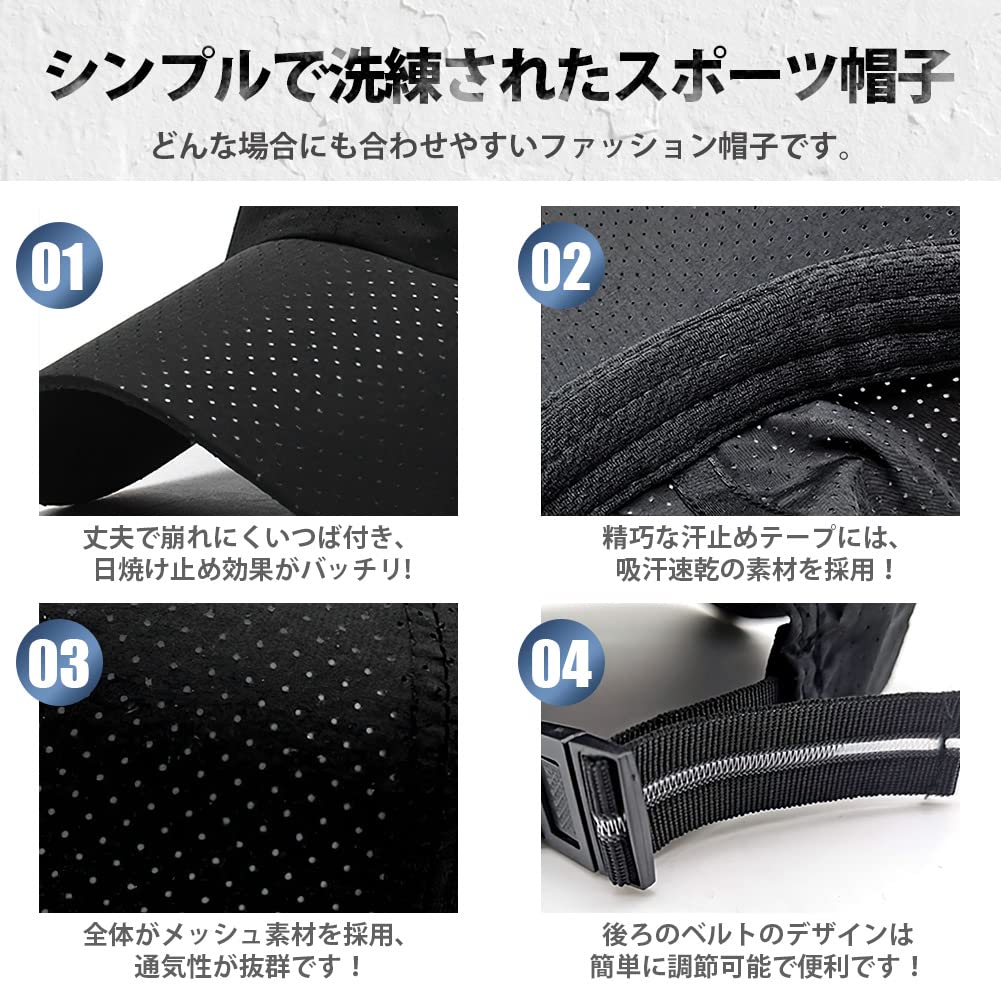 Kappe Mesh-Kappe Atmungsaktiv UV Ultra Sommer Mesh-Hut UV-Schutz Sonne Schnelltrocknend Kühlendes Gefühl Kleiner Gesichtseffekt Lässige Baseballkappe Angeln Golf Sport