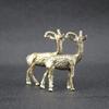 1Pcs Home Office Desktop Decoration Brass Retro Goat Metal Creative Handicraft Ornament Miniatures Tea Pet Figurines