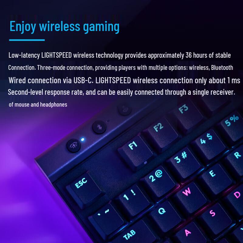 Logitech G515 TKL Low-Profile Wireless RGB Mechanical Gaming Keyboard