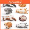 Animal Plastic Cat Figurine With Detailed Features For Classroom Display