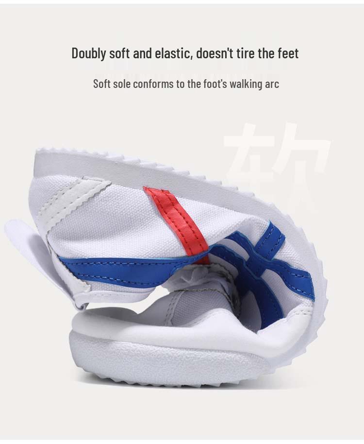 Unisex Forrest Gump Canvas Loafers - White Casual Shoes for Students