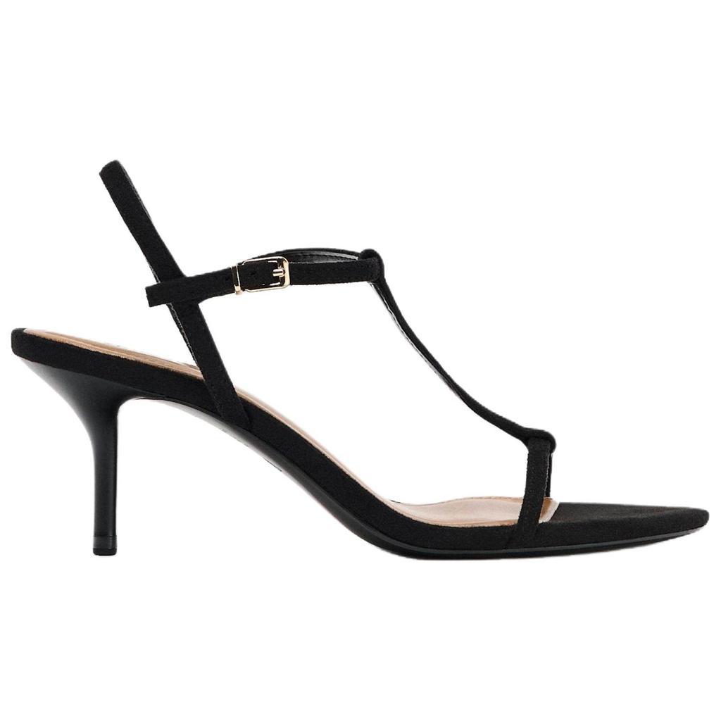 Zara Fashionable Cool Strap High Heel Casual Sandals Women Sandals Black 12304510800