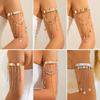 Western Style Beaded Fringed Arm Chain Arm Ring Bohemian Love Arm Bracelet Jewelry Women