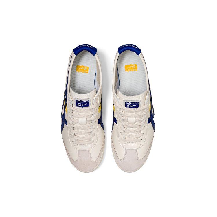ONITSUKA TIGER Mexico 66 Round Toe Lace-Up Sports Shoes Unisex Sneakers White Blue Yellow 1183A201-112