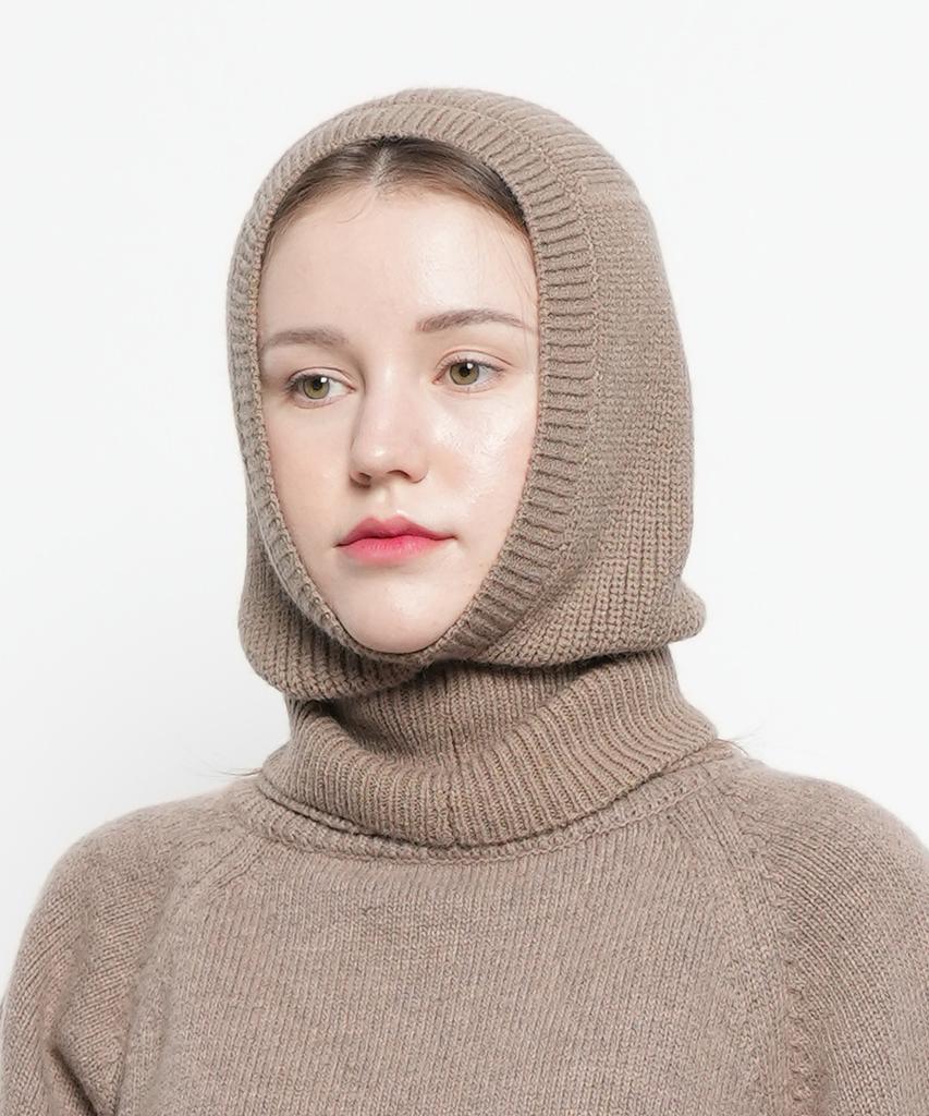 THE-ABON Unisex Basic Knit Balaclava Green