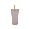 500/750ml Stainless Steel Mug with Straw Reusable Flask Metal Coffee Milk Water Bottle Office Portable Large Capacity Thermos