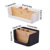 Durable 4/5 Grids Remote Controller Storage Box Cosmetic Storage Plastic Desktop Storage Box Multifunction Living Room Organizer