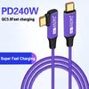 240W Data Cable 5A Suitable for Huawei Laptop Usb-C To C Xiaomi Qc3.0 Laptop Pd Dual Head Type-C240w Pd Charging Cable