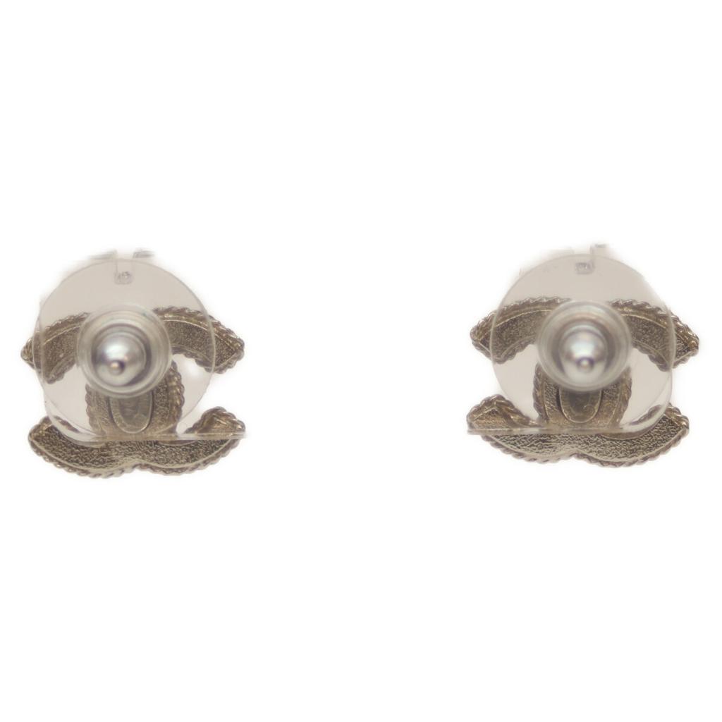 Chanel 12A Silber CC Logos Ohrring Ohrring SilberGebraucht