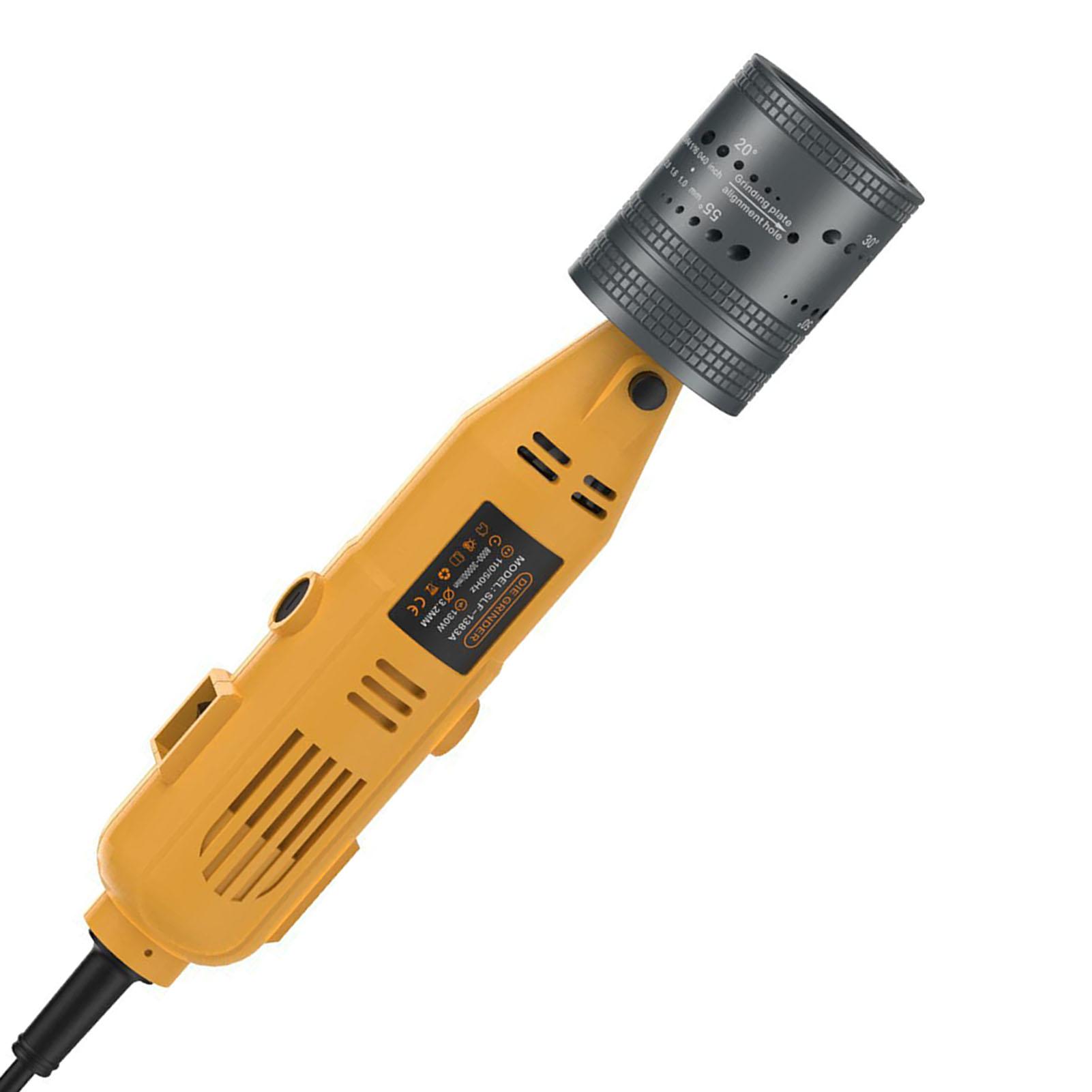 

Tungsten Electrode Sharpener for TIG Welding 6 Sizes 8 Angles Electric Tungsten Grinder with 10 Grinding Wheel 3 Mandrel