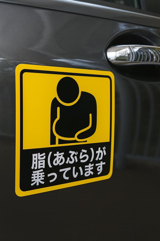 B0034 Car Sticker Magnet with On Back Car Sticker Funny