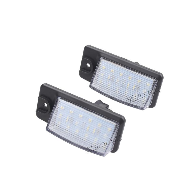 2Pcs Car LED License Number Plate Light Lamps For Nissan X-Trail T32 Murano Altima Maxima Rogue For Infiniti EX25 EX35 EX37