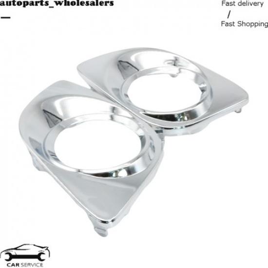 For Toyota Venza 2009-2012 New Left & Right Front Bumper Fog Light Trim Chrome