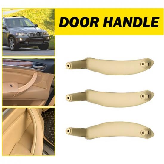 

Beige Interior Door Handle Cover Trim 3PCS For 2008-2011 BMW X6 E72 Hybrid