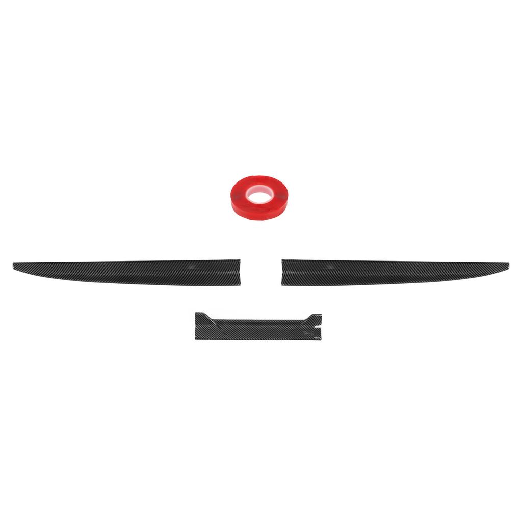 3Pcs Car Rear Spoiler Tail Universal Air Friction Reducing Lip Air Flow Adjustment High Efficiency Wing Spoiler Glossy