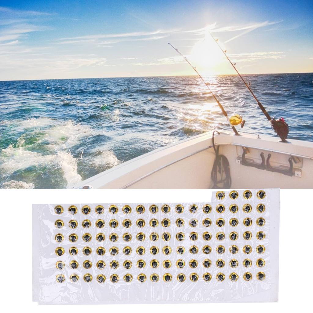 100Pcs Fish Eyes 4mm   3D Round Soft   Lightweight Delicate Fishing Lure Eyes