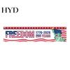 Independence Day Banner 250th Anniversary 6.5x1.5ft 250 Years of Freedom American Patriotic Decoration 1776-2026 Waterproof USA Porch Sign for