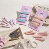 Colorful Claw Hair Clip Set Gray 6p