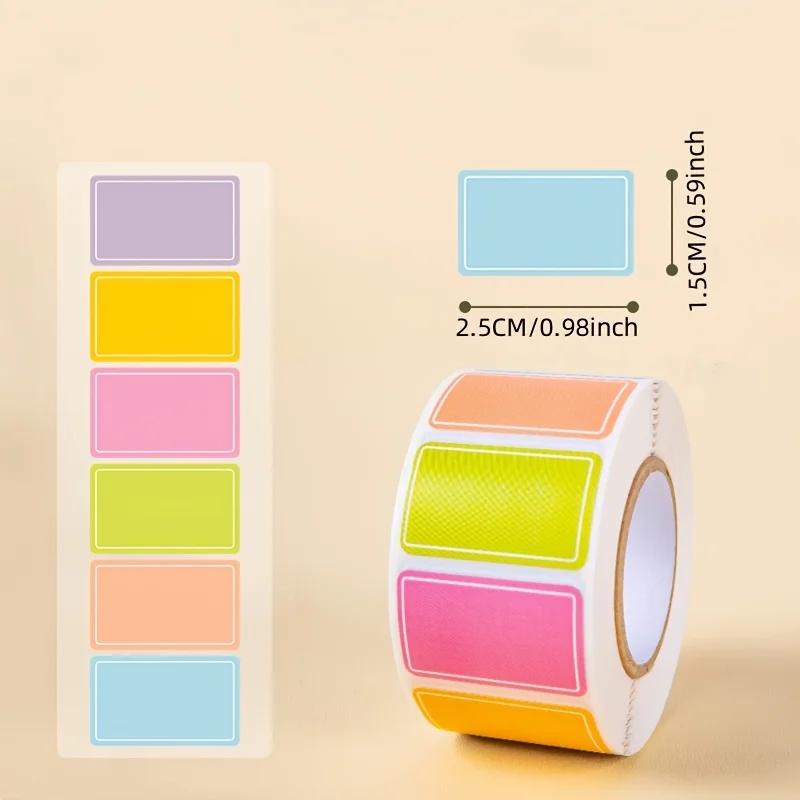 1000pcs/roll  Multi-purpose label Color label sticker label waterproof self-adhesive name label commodity food label sticker