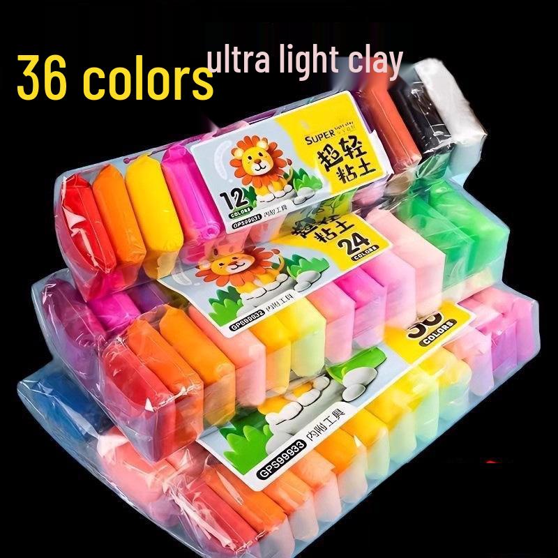 Children's DIY Super Light Clay Toy Set - Modeling & Pottery Playdough for Creative Fun