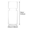 Clear Glass Flower Vase Hydroponic Plant Holder Container Bud Vase for Small Flowers