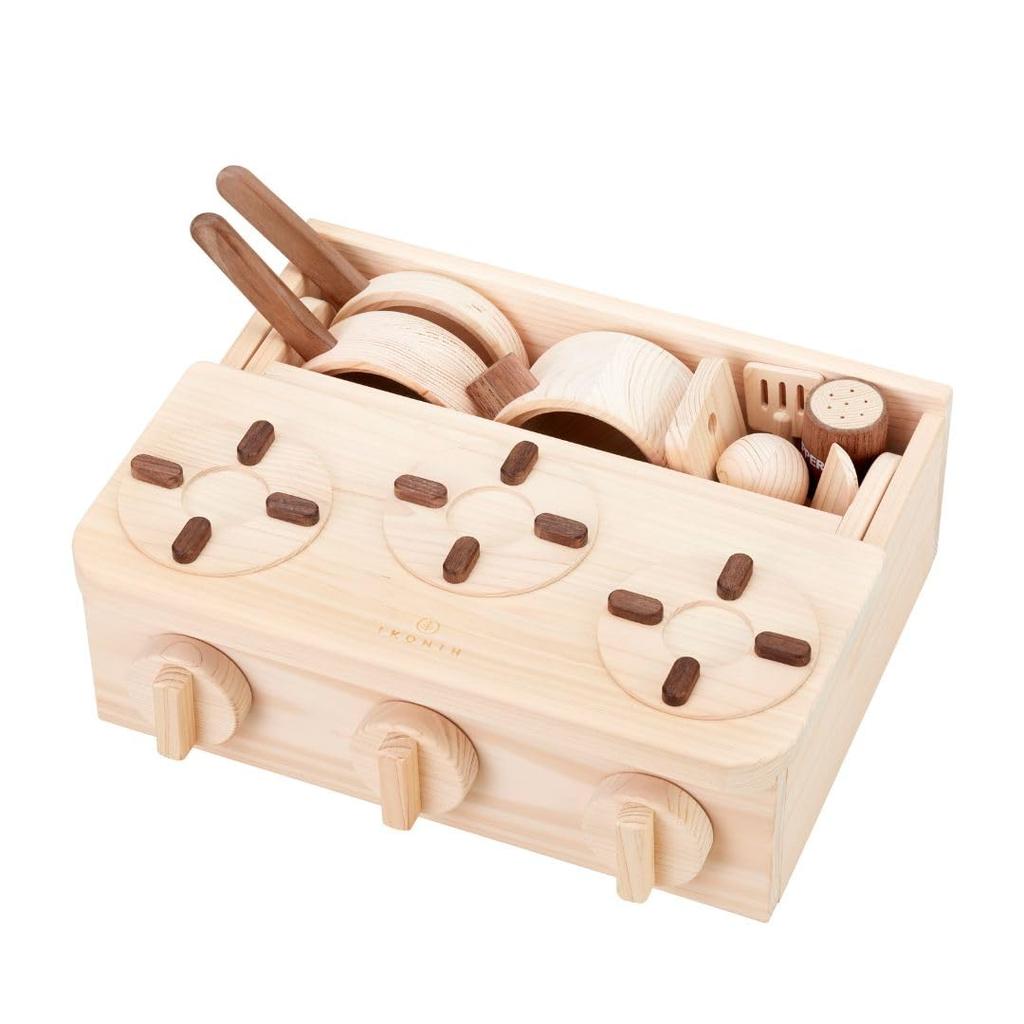 IKONIH Mini Kitchen wood (Hinoki toy)